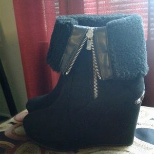 Juicy Couture Wedge Heel Boots